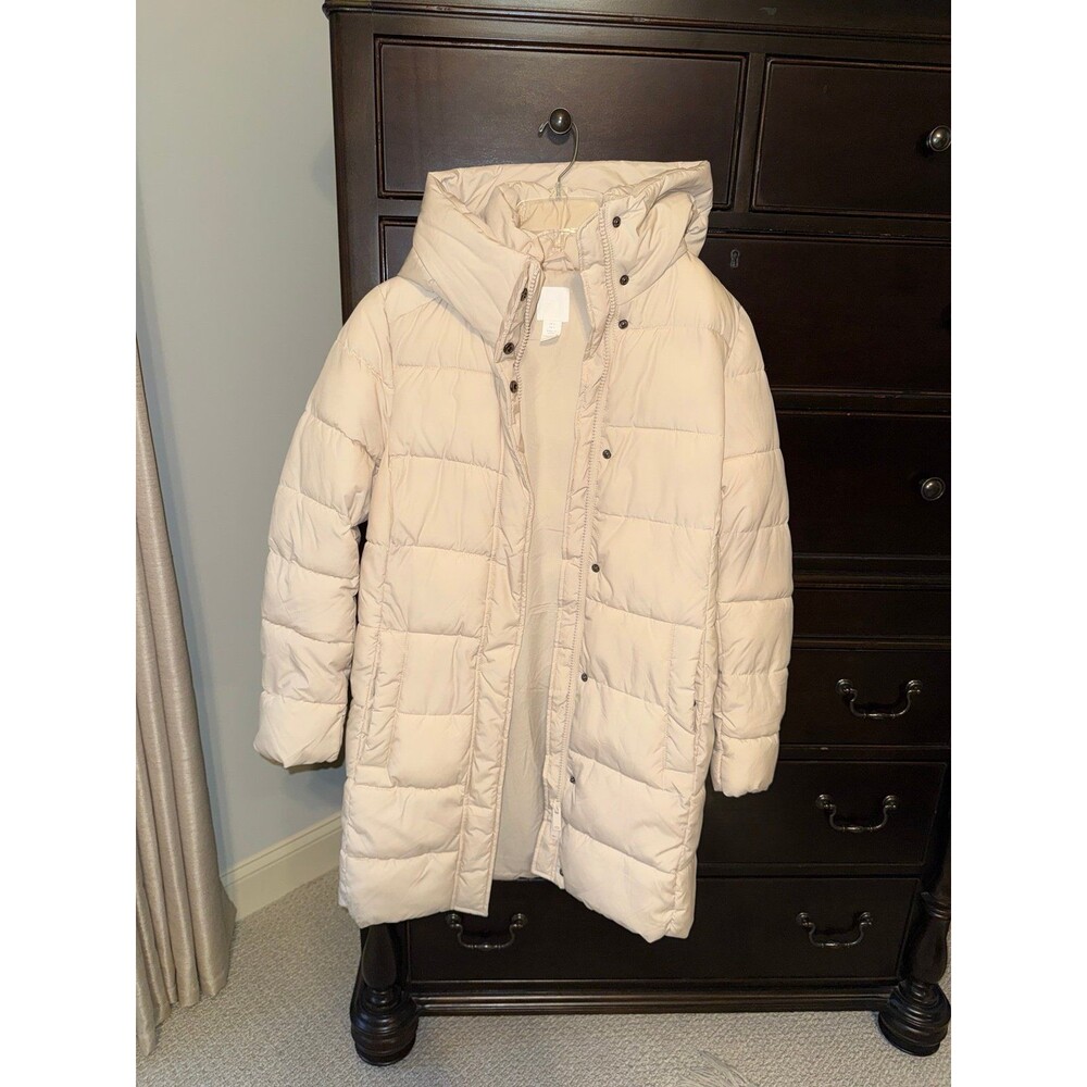H&M long puffer coat Small